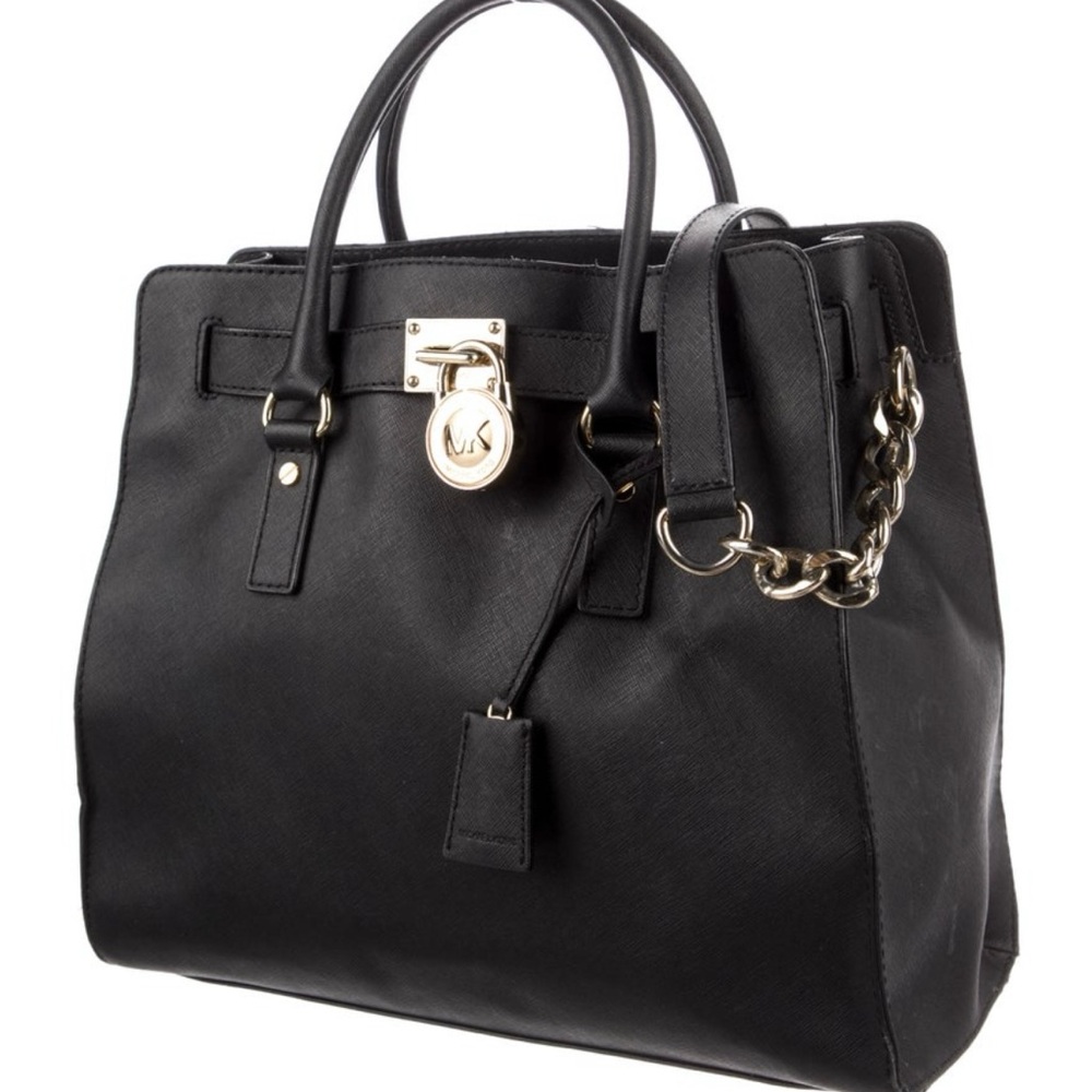 Michael Kors Black Satchel with Structured Design
